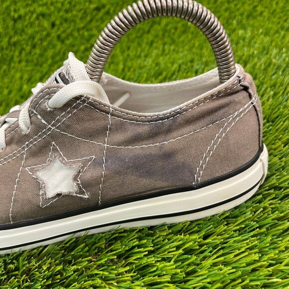 Convers Chuck Taylor One Star Boys Size 5.5Y Brown White Walking Shoes Sneakers - Picture 4 of 10